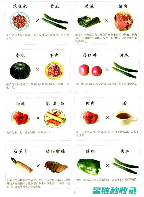 食物相克指南：让你的餐桌更健康 (食物相克一览表)